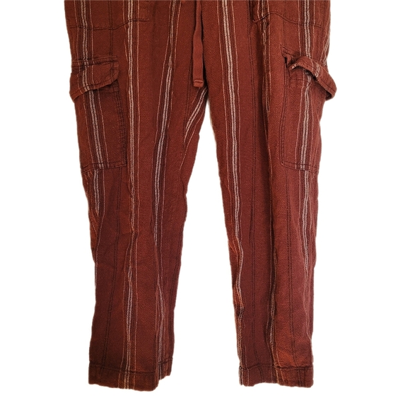 Anthropologie X Sanctuary Pants Womens XS Red Stripe Linen - Picture 5 of 9